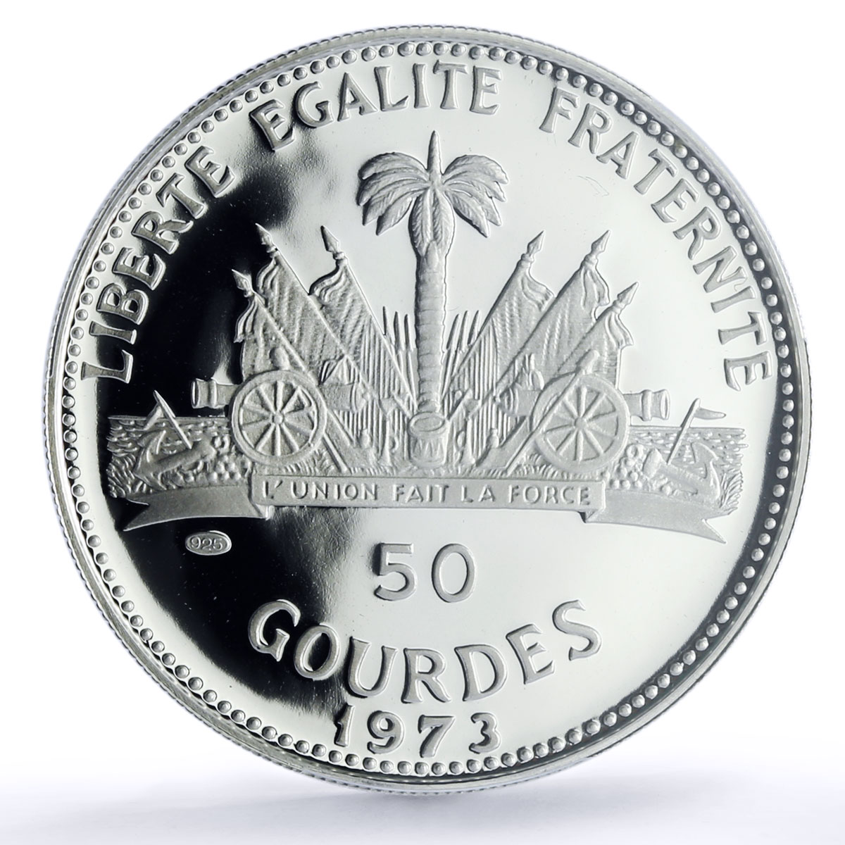 Haiti 50 gourdes Woman and Child KM-105 PR 69 PCGS silver coin 1973
