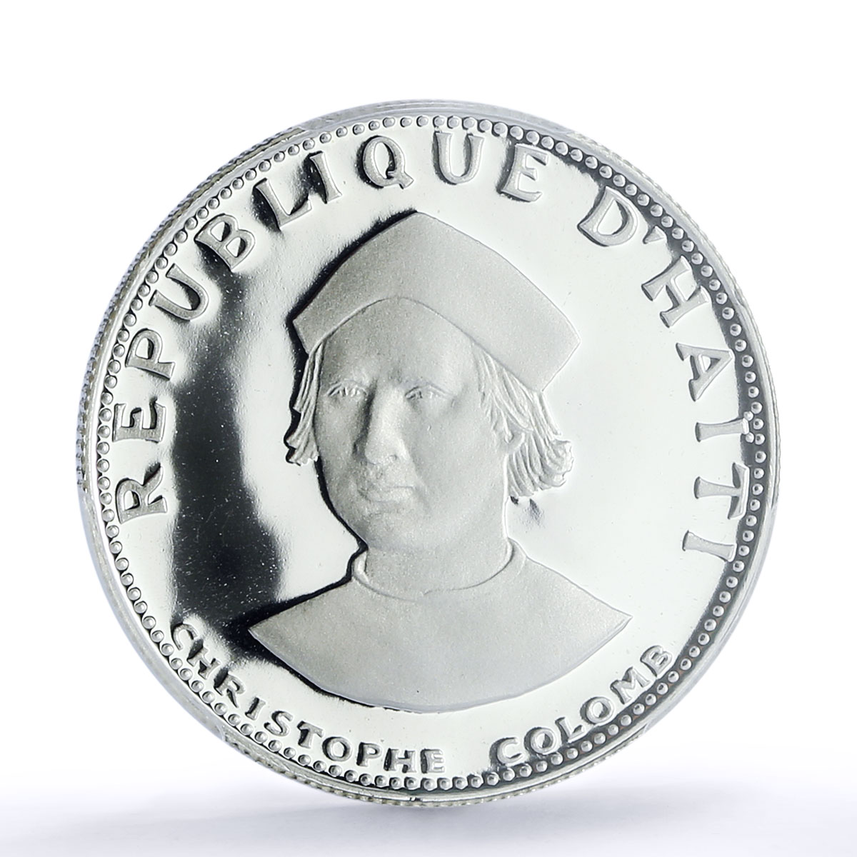 Haiti 25 gourdes Christopher Columbus Colomb KM-102 PR 70 PCGS silver coin 1973