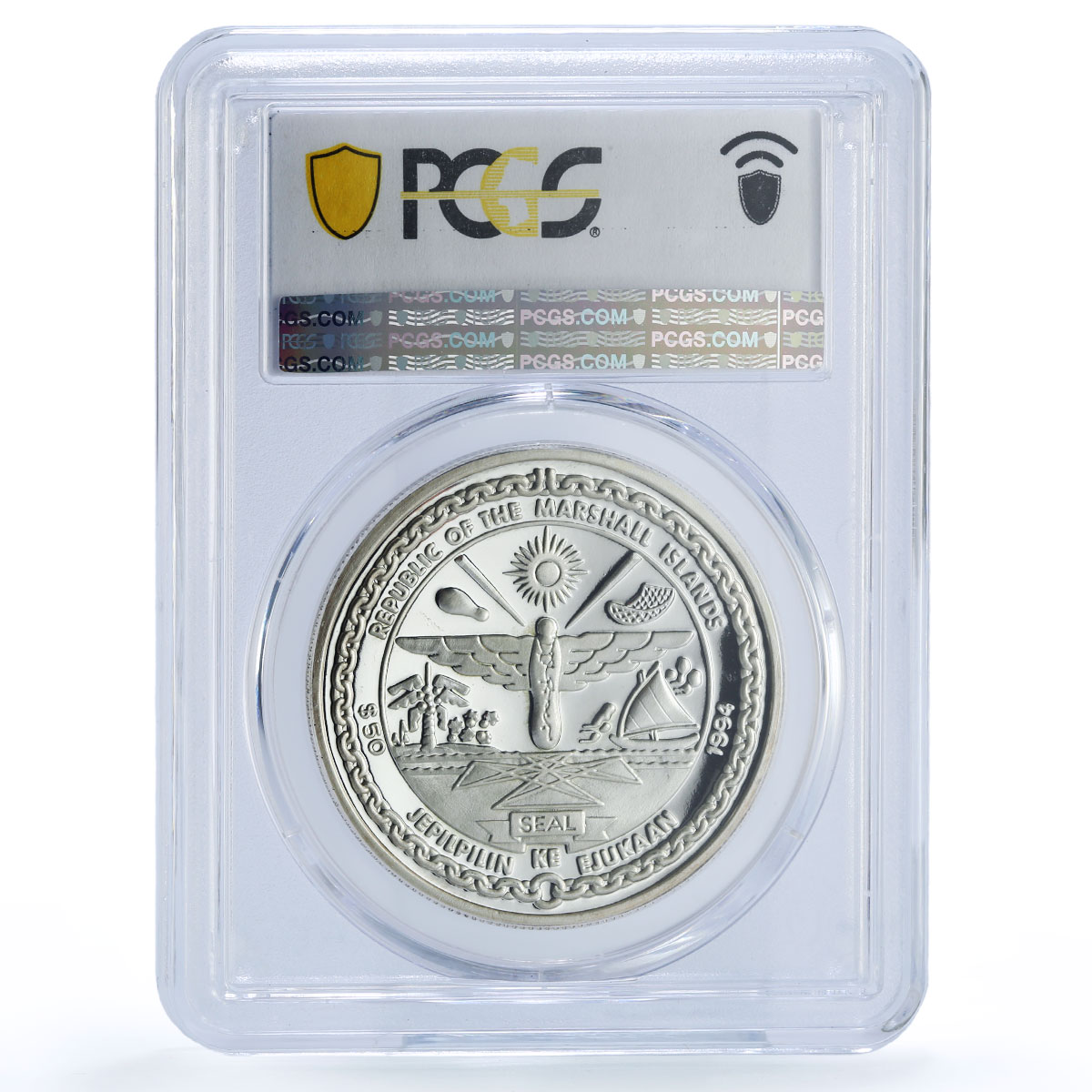Marshall Islands 50 dollars Venus Solar System Space PR 68 PCGS silver coin 1994