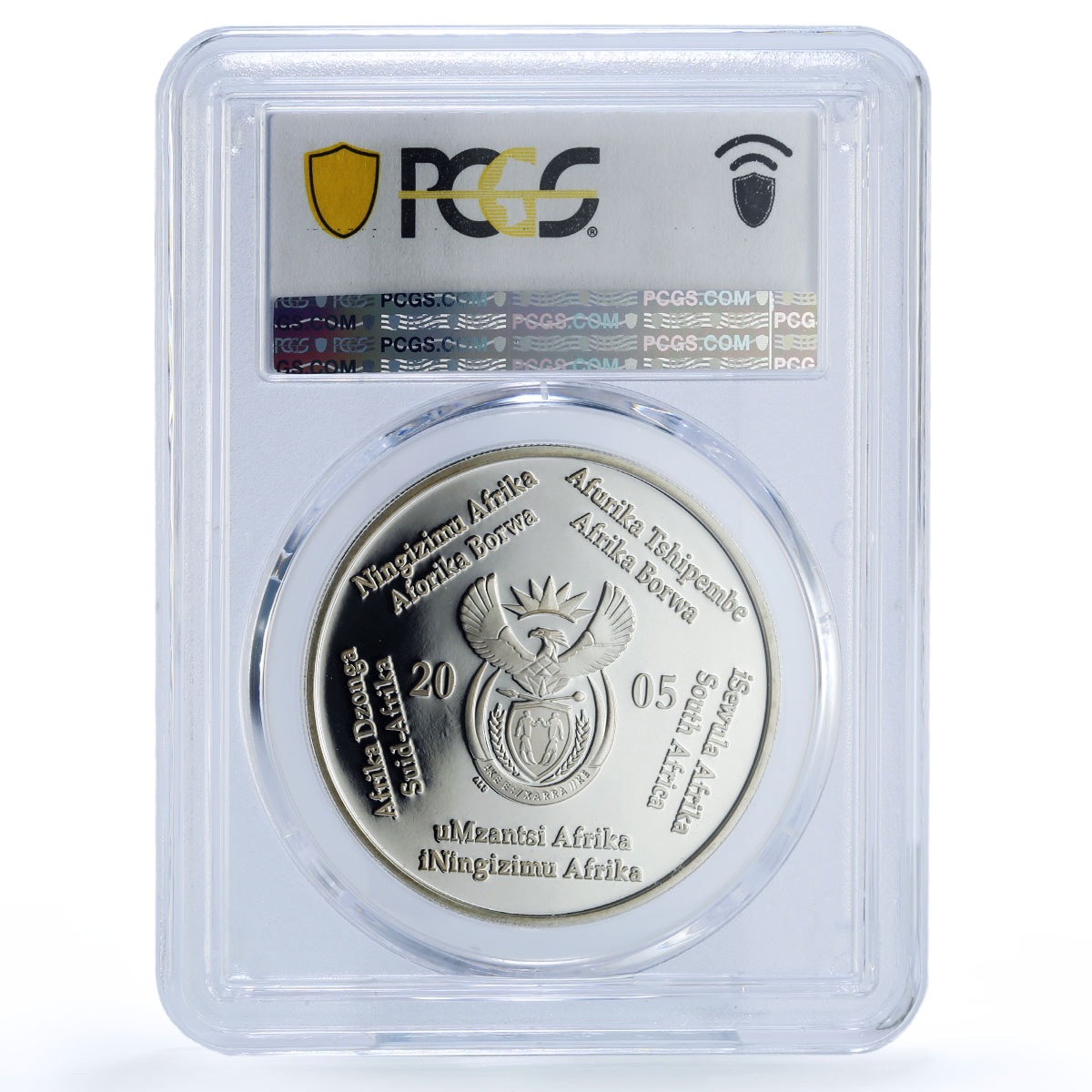 South Africa 2 rand Vultures Birds Prey Fauna PR 69 PCGS silver coin 2005