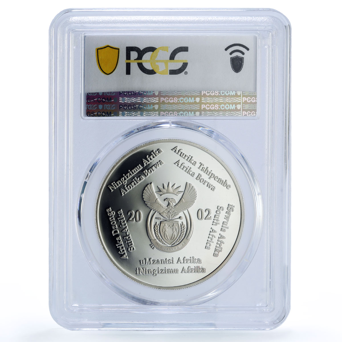 South Africa 2 rand Southern Right Whale Marine Fauna PR69 PCGS silver coin 2002