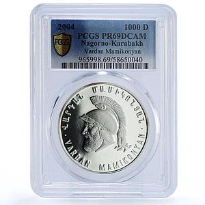 Artsakh Karabakh 1000 dram Vardan Mamikonyan PR 69 PCGS silver coin 2004