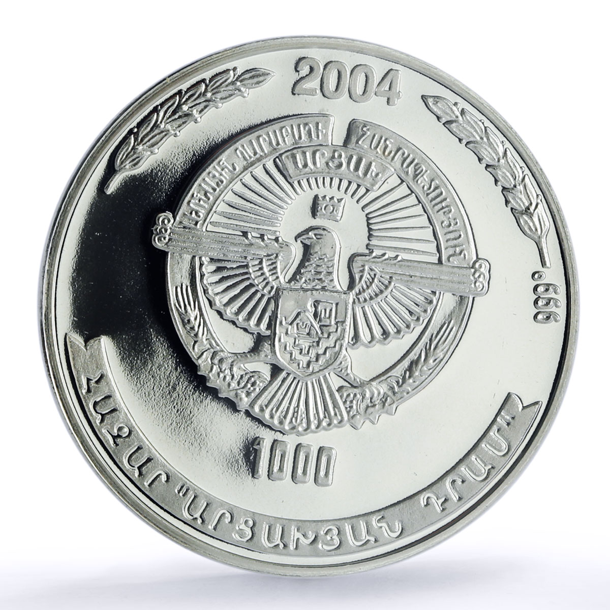Artsakh Karabakh 1000 dram Vardan Mamikonyan PR 69 PCGS silver coin 2004