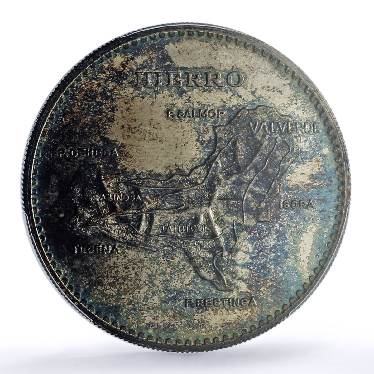 Spain Hierro Island Canary Islas Collection MS 66 PCGS silver medal 1977