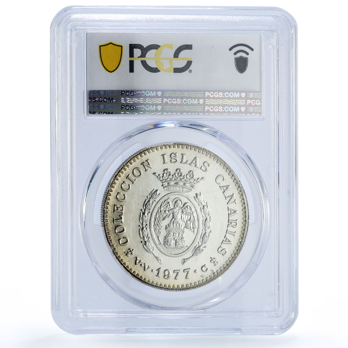 Spain La Palma Island Canary Islas Collection MS 67 PCGS silver medal 1977
