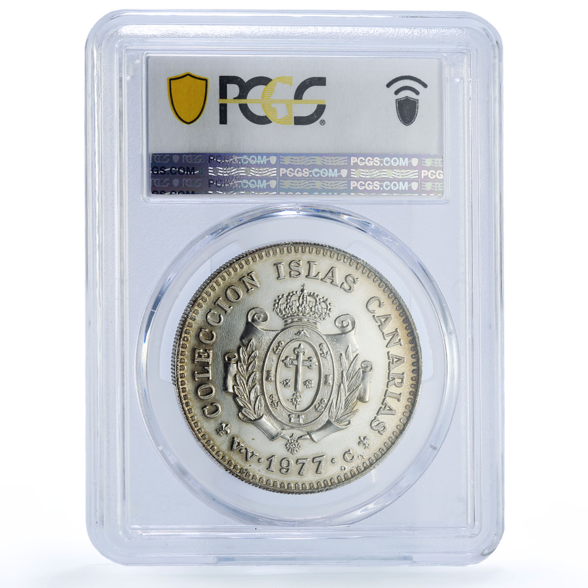 Spain Tenerife Island Canary Islas Collection MS 66 PCGS silver medal 1977