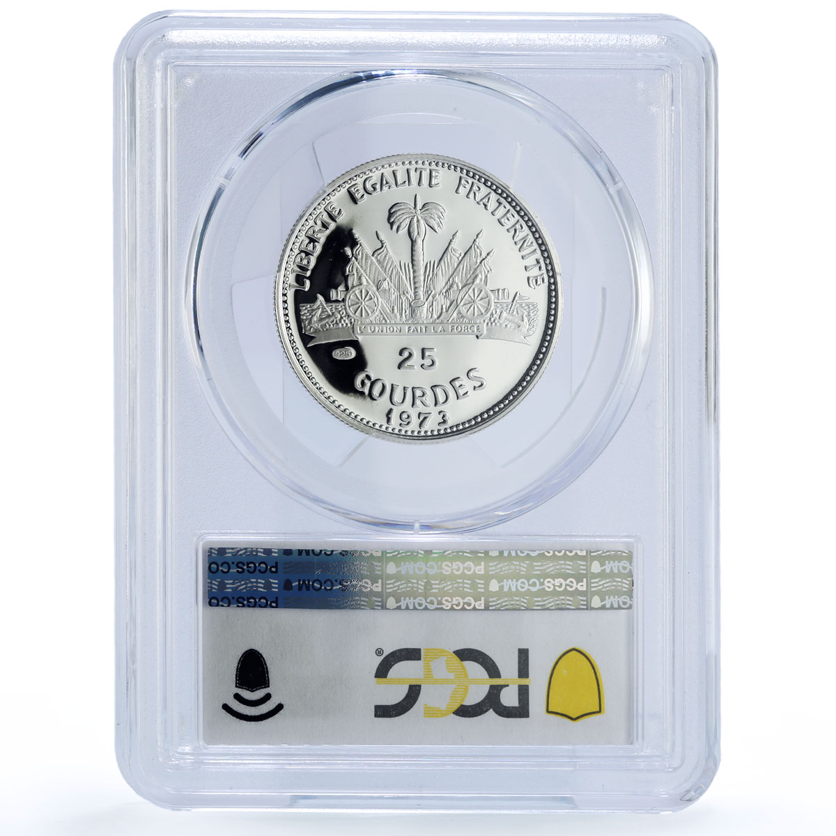 Haiti 25 gourdes Football Soccer World Cup Germany PR 69 PCGS silver coin 1973