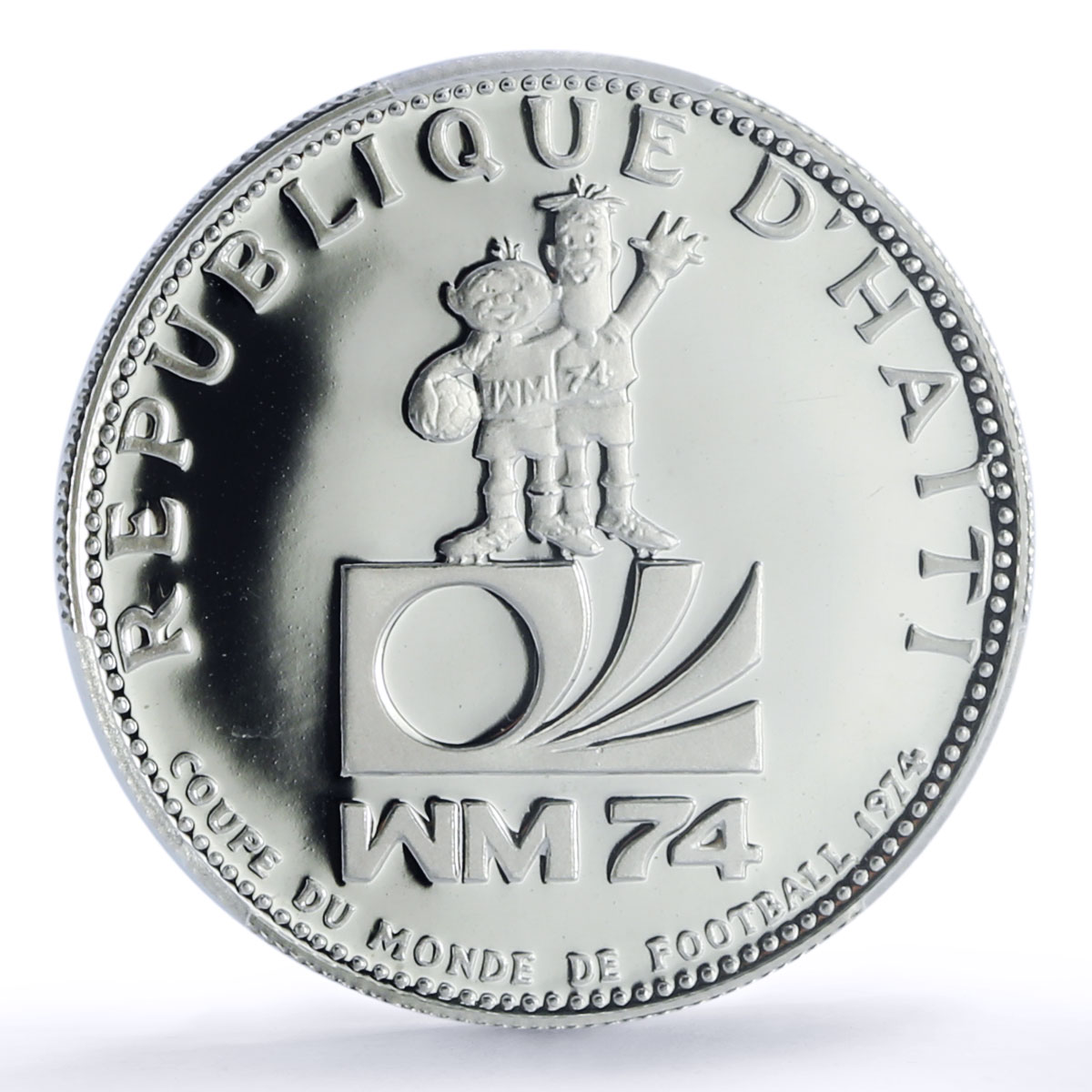 Haiti 25 gourdes Football Soccer World Cup Germany PR 69 PCGS silver coin 1973