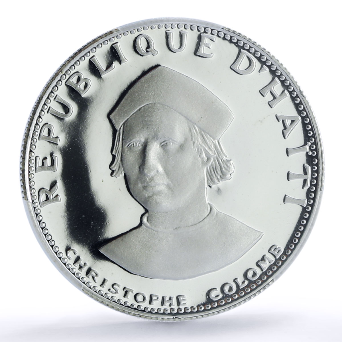 Haiti 25 gourdes Christopher Columbus Colomb KM-102 PR 69 PCGS silver coin 1973