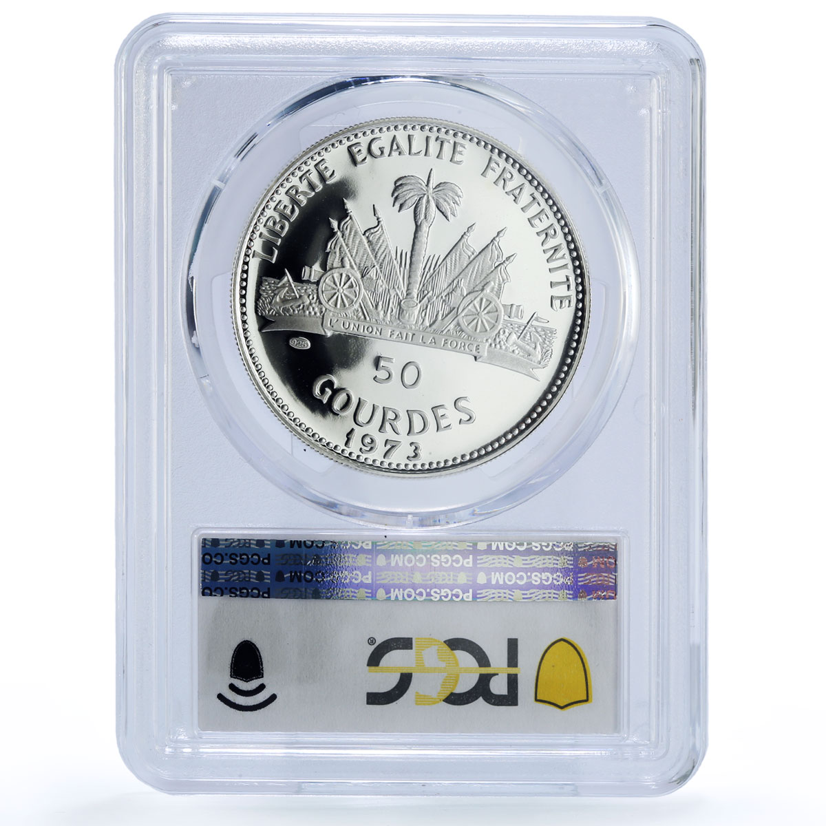 Haiti 50 gourdes Woman and Child KM-105 PR 69 PCGS silver coin 1973