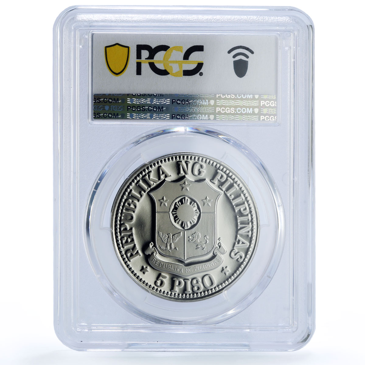 Philippines 5 piso Marcos New Society KM-210.1 PR 69 PCGS nickel coin 1976