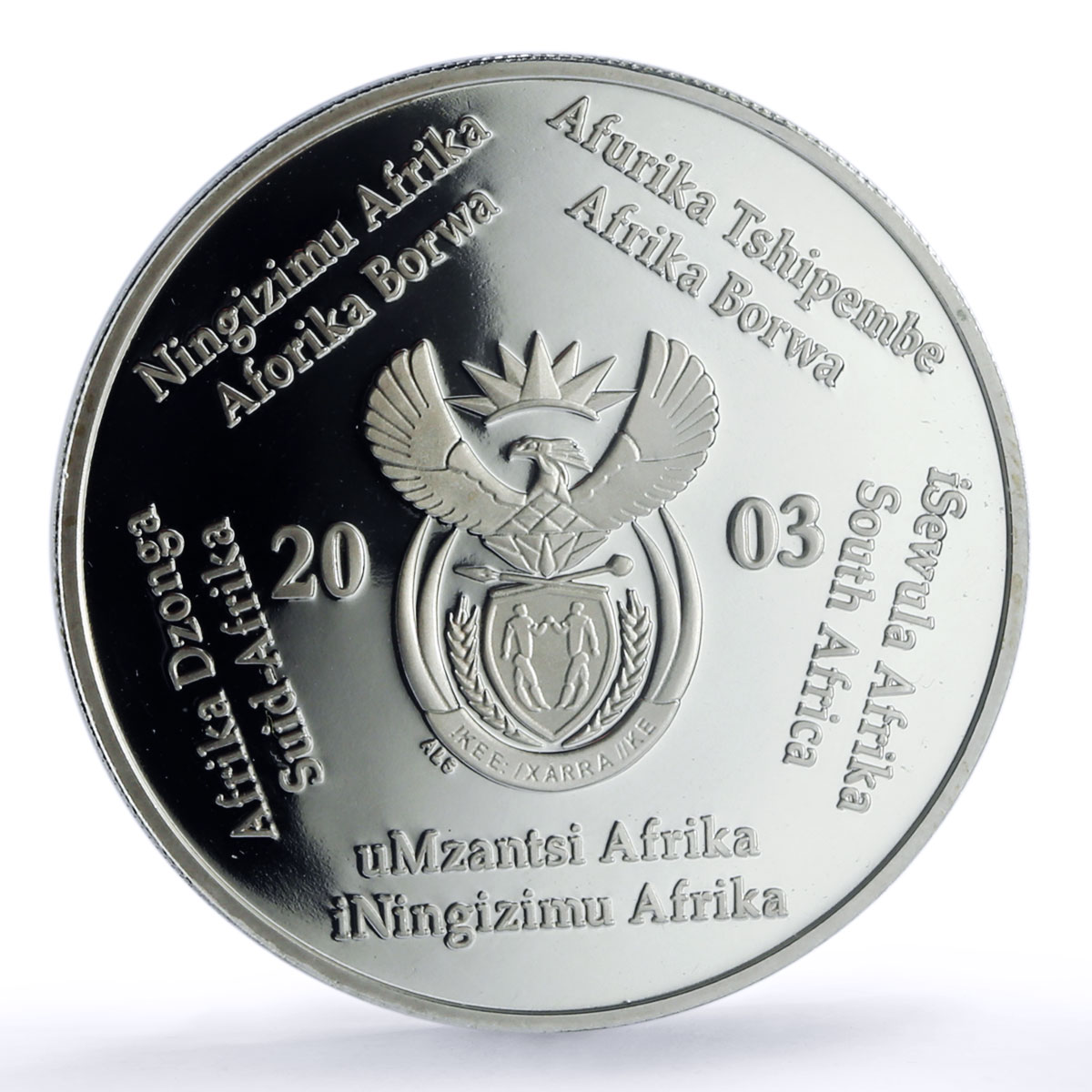 South Africa 2 rand Eagles Birds Prey Fauna PR 70 PCGS silver coin 2003