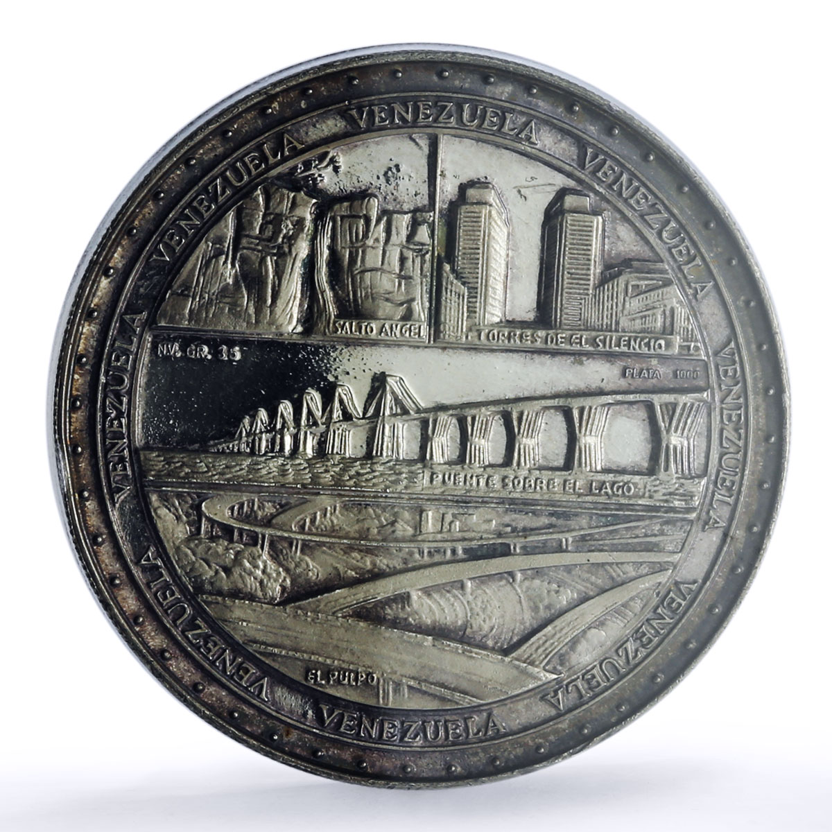 Venezuela Simon Bolivar Independence Free State MS 65 PCGS silver medal 1967