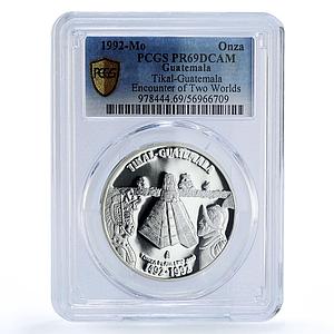 Guatemala Numismatic Association Tikal Encounter PR 69 PCGS silver medal 1992