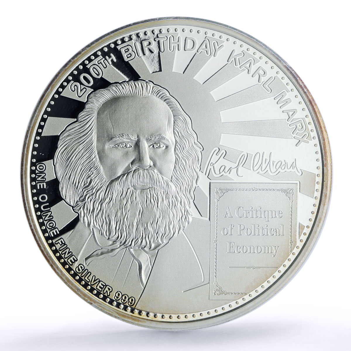 Laos 500 kip Karl Marx Revolutionary Communism PR 70 PCGS silver coin 2018