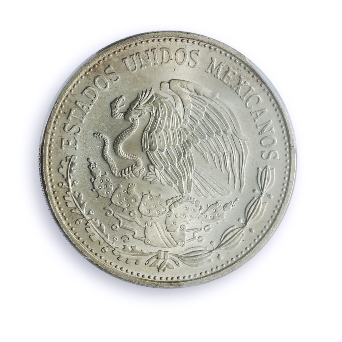 Mexico 50 pesos Oil Industry KM-532 Monument MS 67 PCGS silver coin 1988