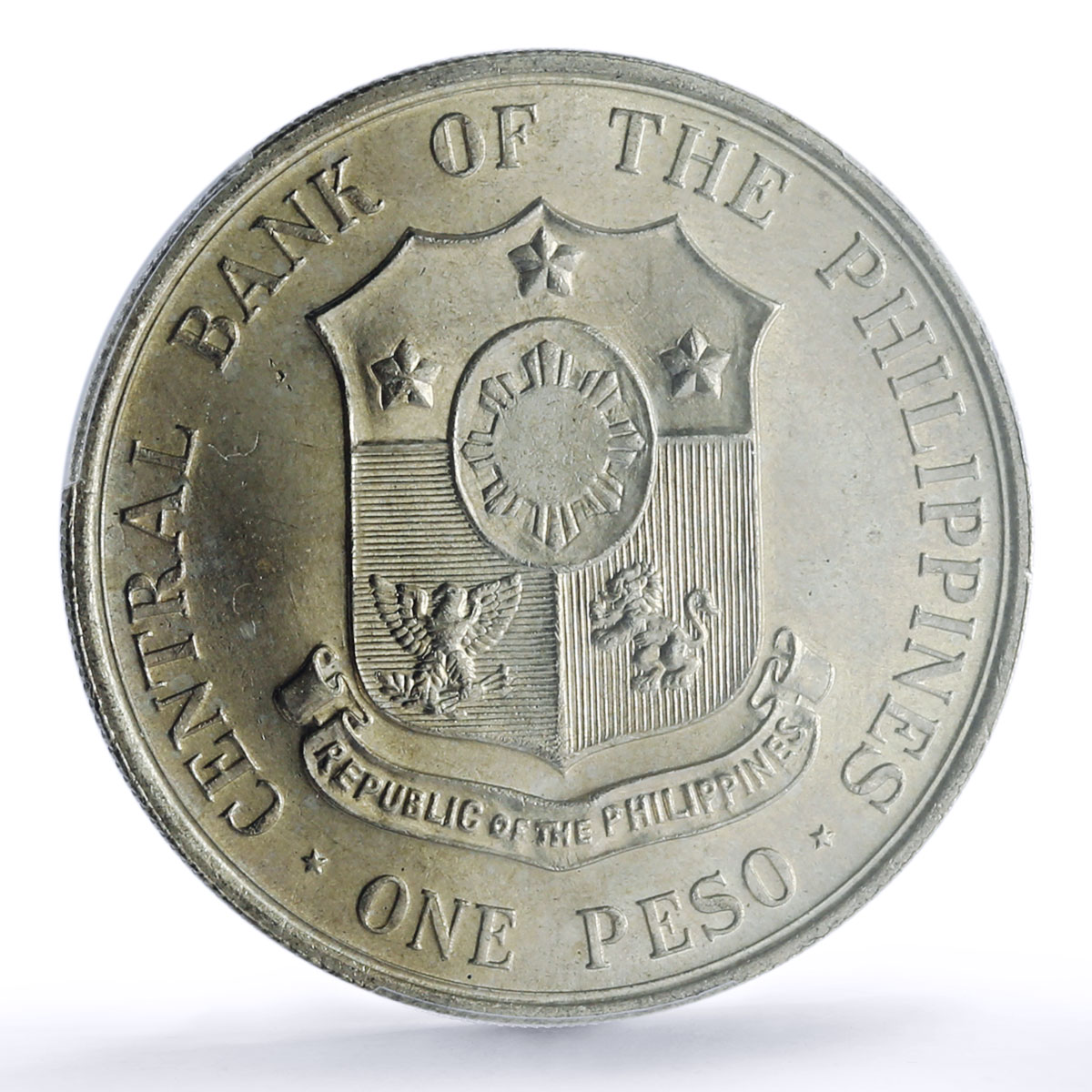 Philippines 1 peso Apolinario Mabini KM-194 Politics MS 64 PCGS silver coin 1964