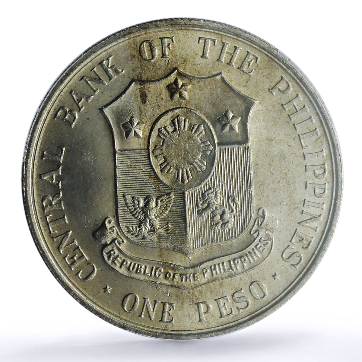 Philippines 1 peso Apolinario Mabini KM-194 Politics MS 64 PCGS silver coin 1964