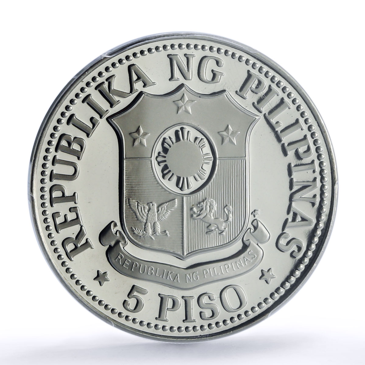 Philippines 5 piso Marcos New Society KM-210.1 PR 69 PCGS nickel coin 1977