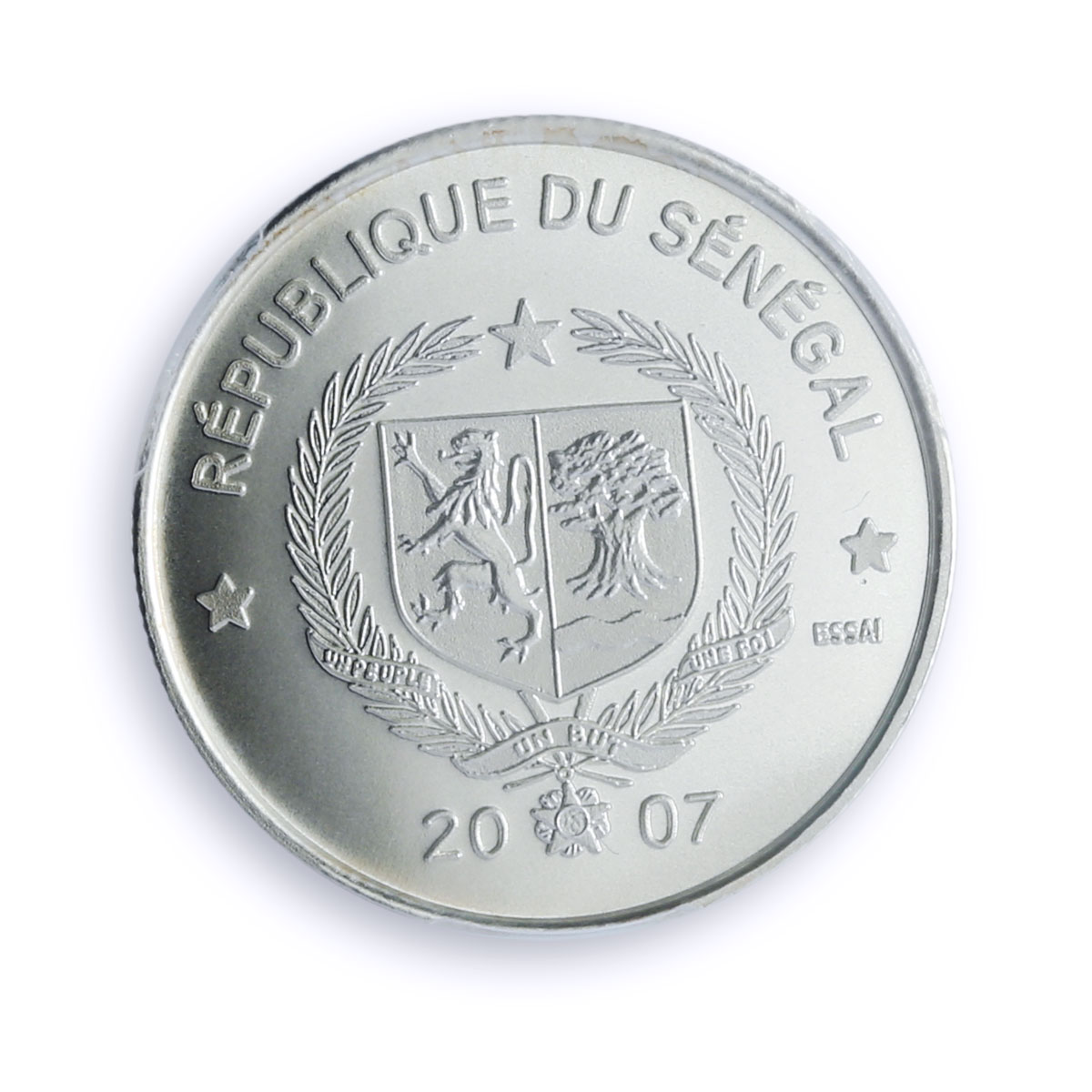 Senegal 2500 francs Abolition Slavery Louverture Essai X#E4 SP 67 PCGS coin 2007