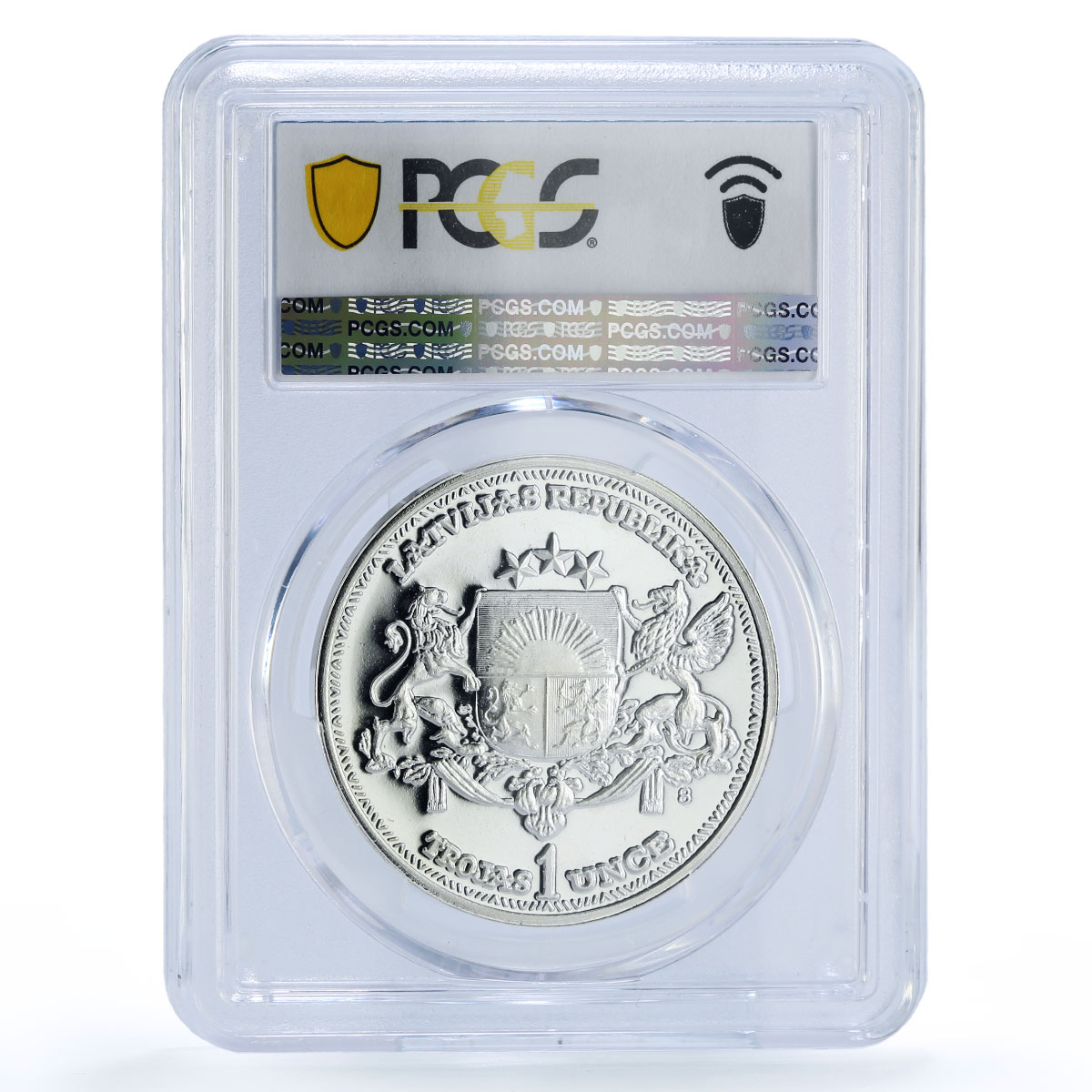 Latvia 1 oz Independence Legation Series X#5a PR 67 PCGS silver coin 1988