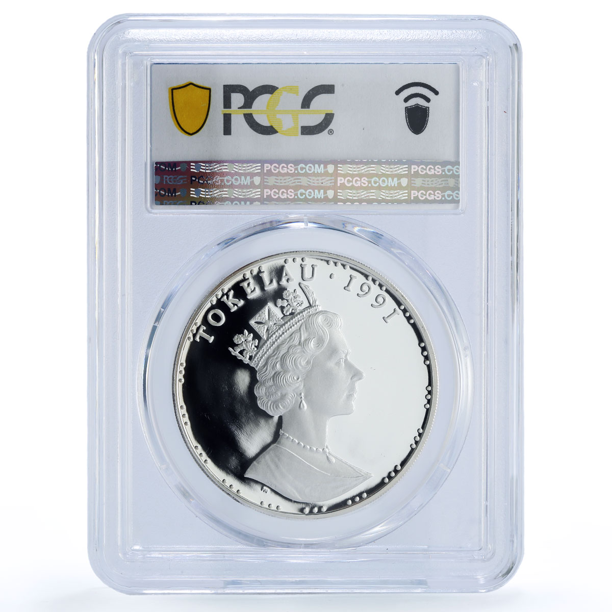 Tokelau 50 tala Iwo Jima Japan 1945 World War 2 PR 69 PCGS silver coin 1991