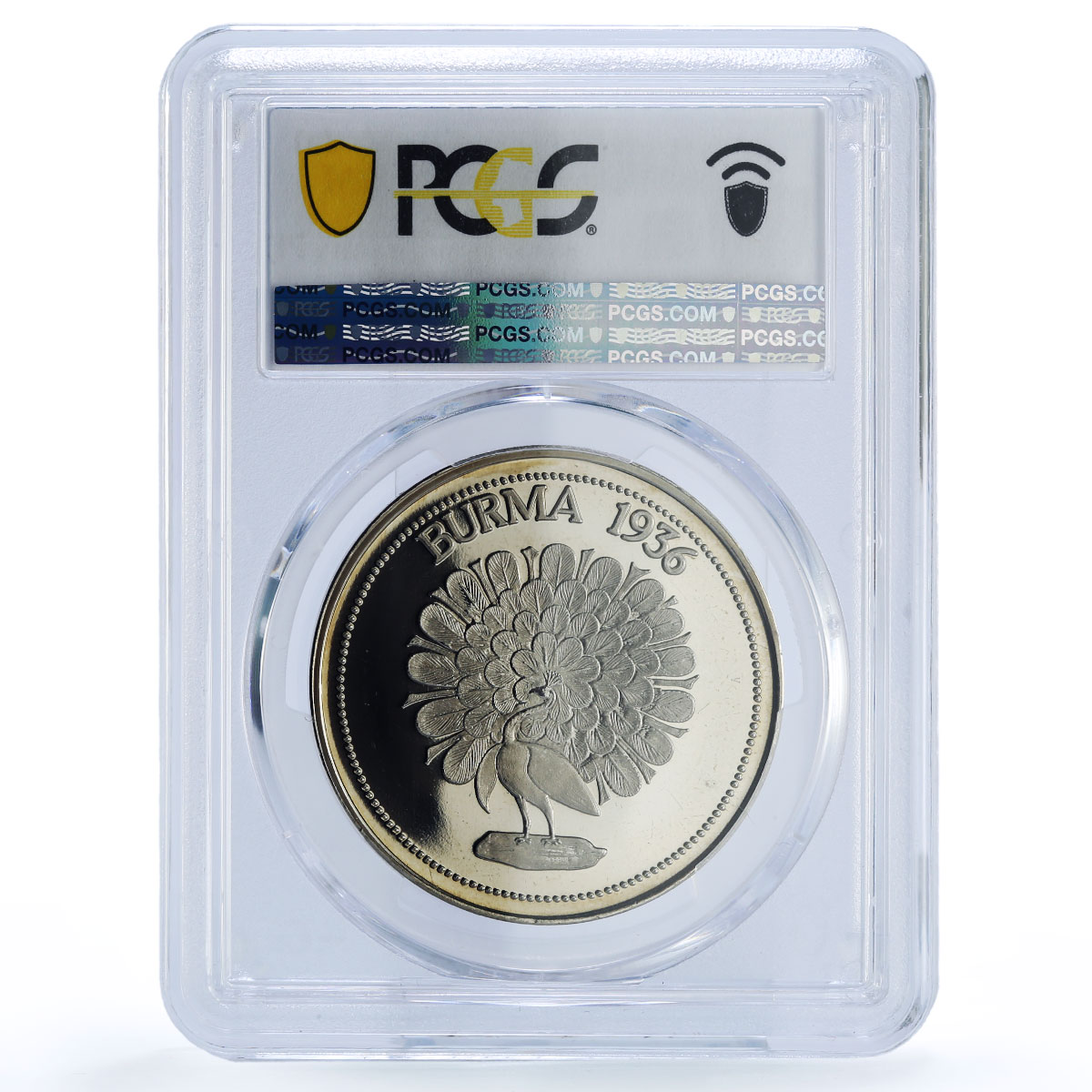 Burma Myanmar Edward VIII Crown Hearn Patterns 1936 PR 67 PCGS CuNi medal 1984