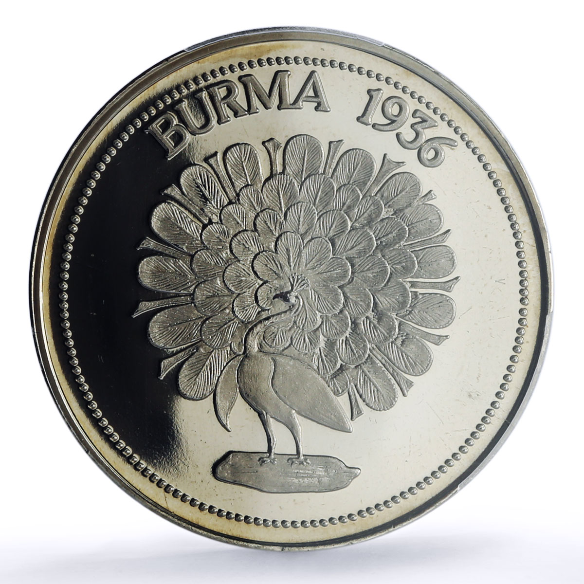 Burma Myanmar Edward VIII Crown Hearn Patterns 1936 PR 67 PCGS CuNi medal 1984