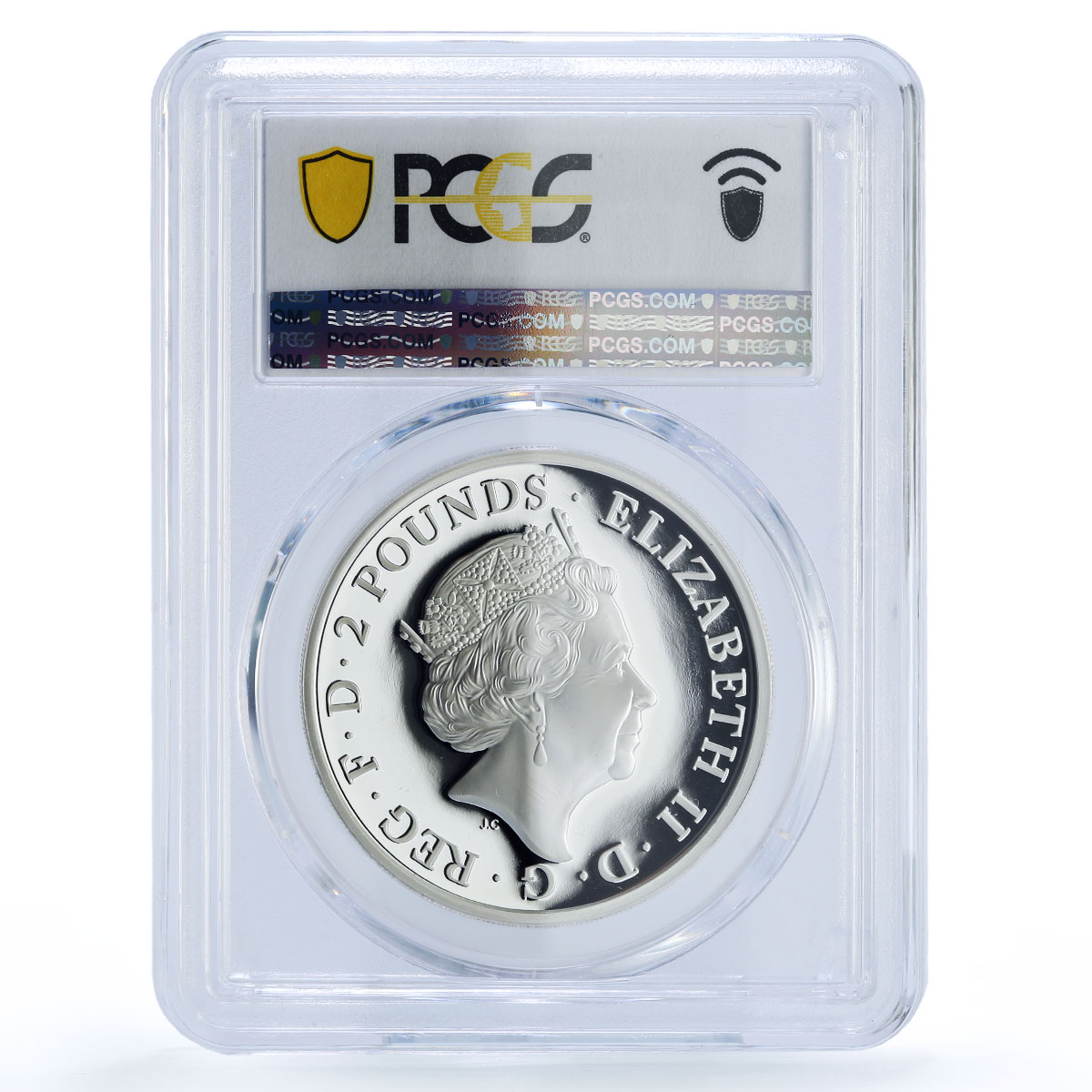 Great Britain 2 pounds Red Dragon Wales Queen Beasts PR 69 PCGS silver coin 2018