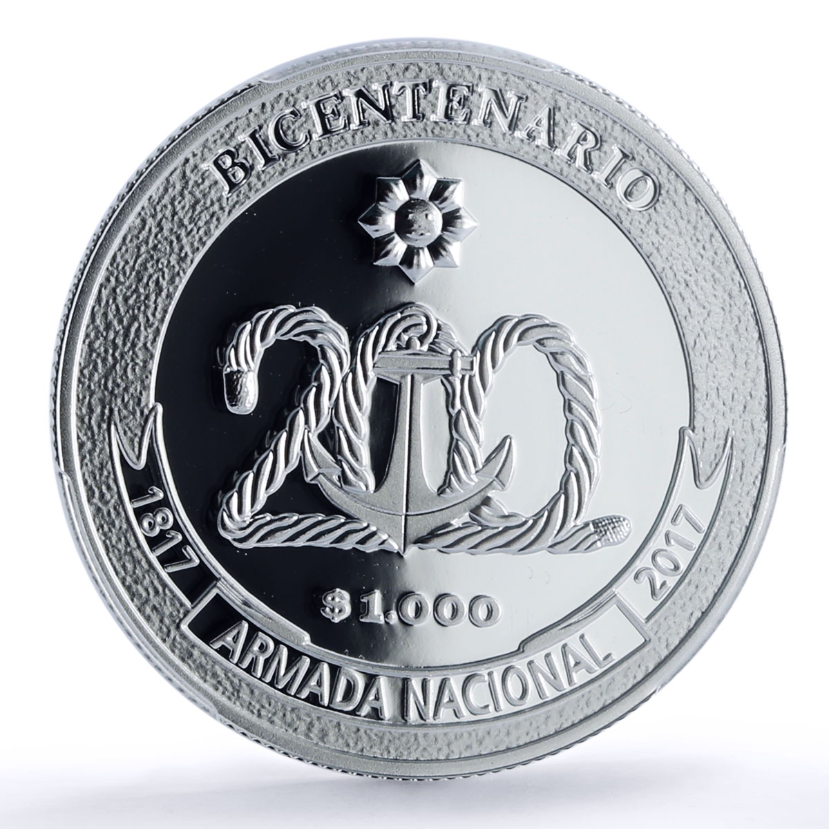 Uruguay 1000 pesos Navy La Fortuna Ship Clipper PR 70 PCGS silver coin 2017