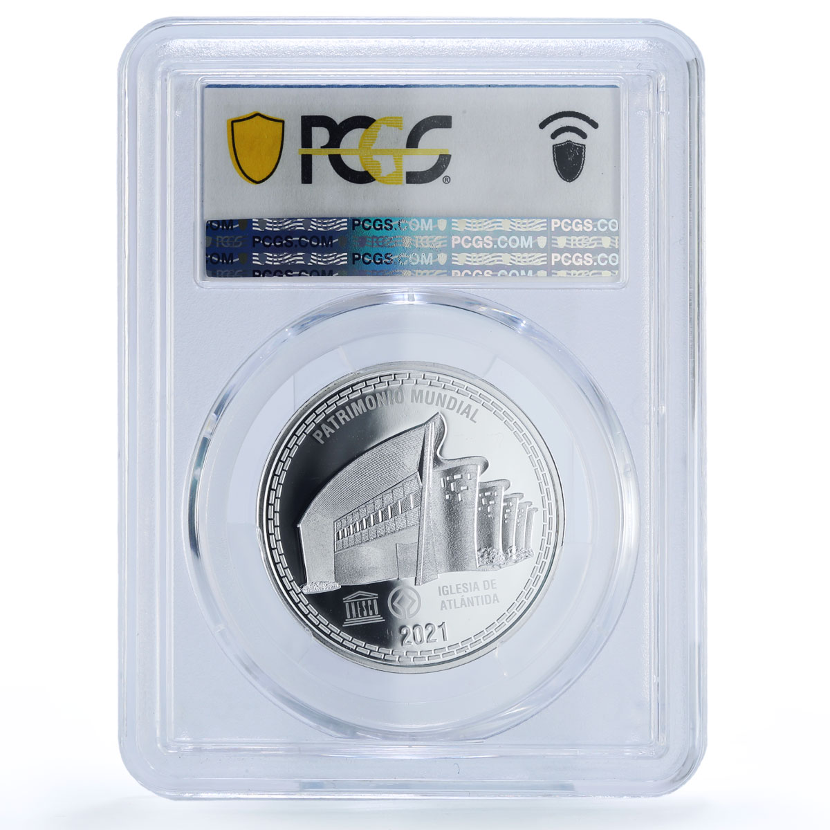 Uruguay 1000 pesos Eladio Dieste Church Atlandita PR 70 PCGS silver coin 2021