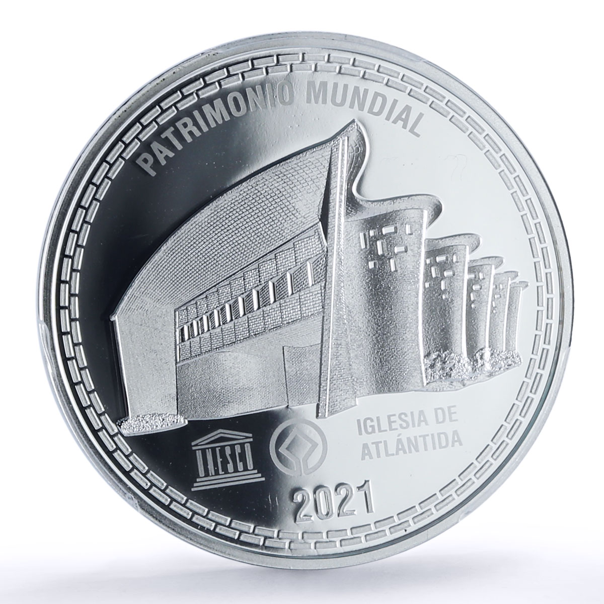Uruguay 1000 pesos Eladio Dieste Church Atlandita PR 70 PCGS silver coin 2021