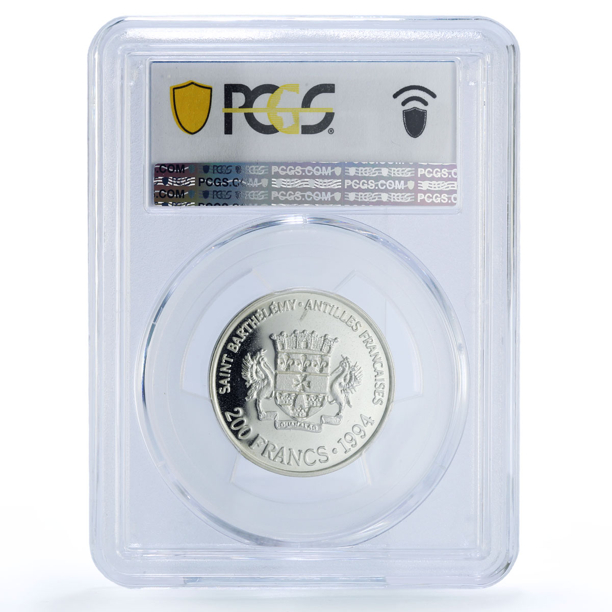 Saint Barthelemy 200 francs riksdaler Swedish Lec-5 PR 66 PCGS silver coin 1994