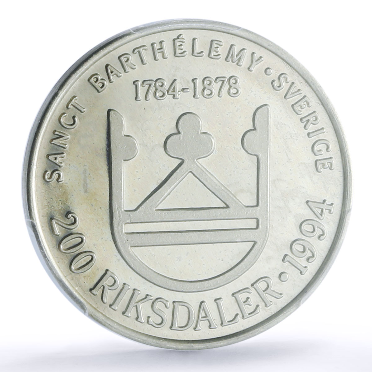 Saint Barthelemy 200 francs riksdaler Swedish Lec-5 PR 66 PCGS silver coin 1994