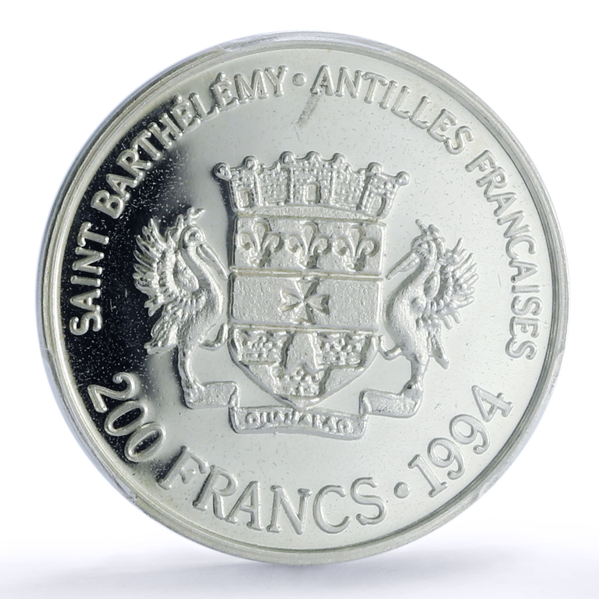 Saint Barthelemy 200 francs riksdaler Swedish Lec-5 PR 66 PCGS silver coin 1994