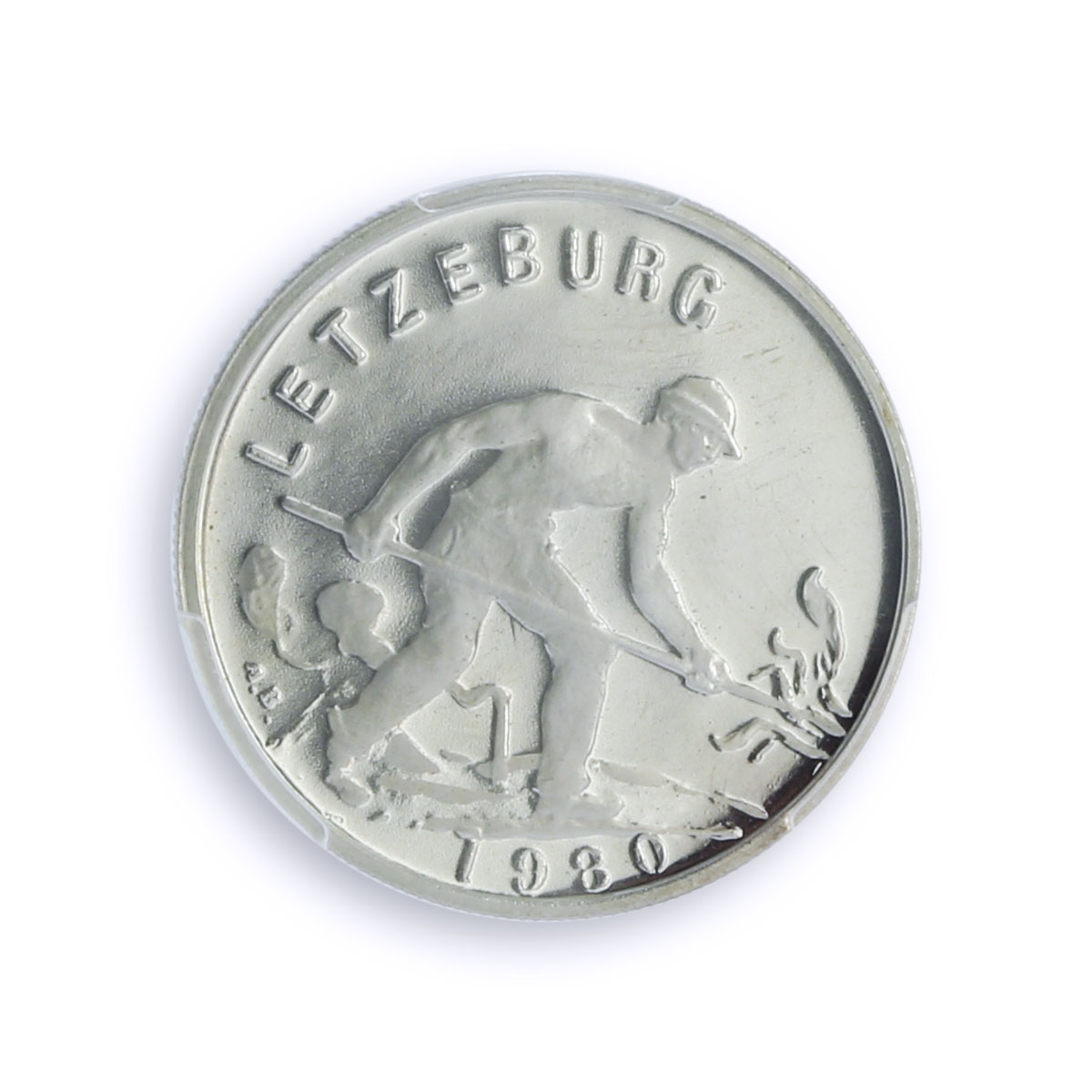 Luxembourg 1 franc Jean Steelworker KM-46.2a PR 67 PCGS silver coin 1980