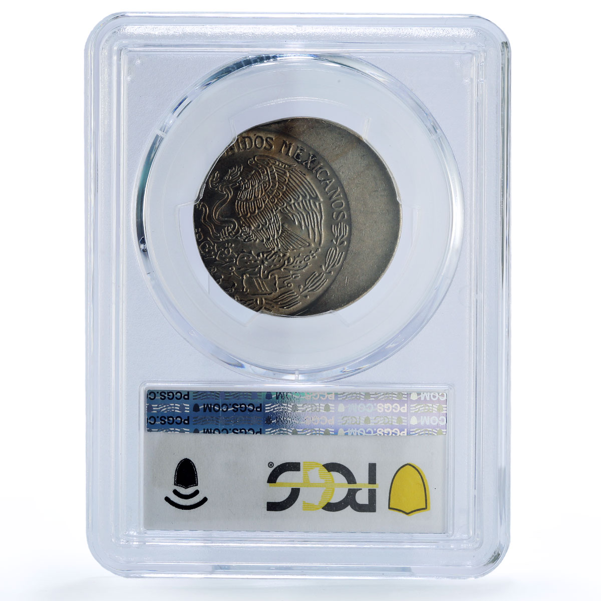 Mexico 1 peso Republic Morelos Pavon Error Struck Open 8 MS65 PCGS coin 1981