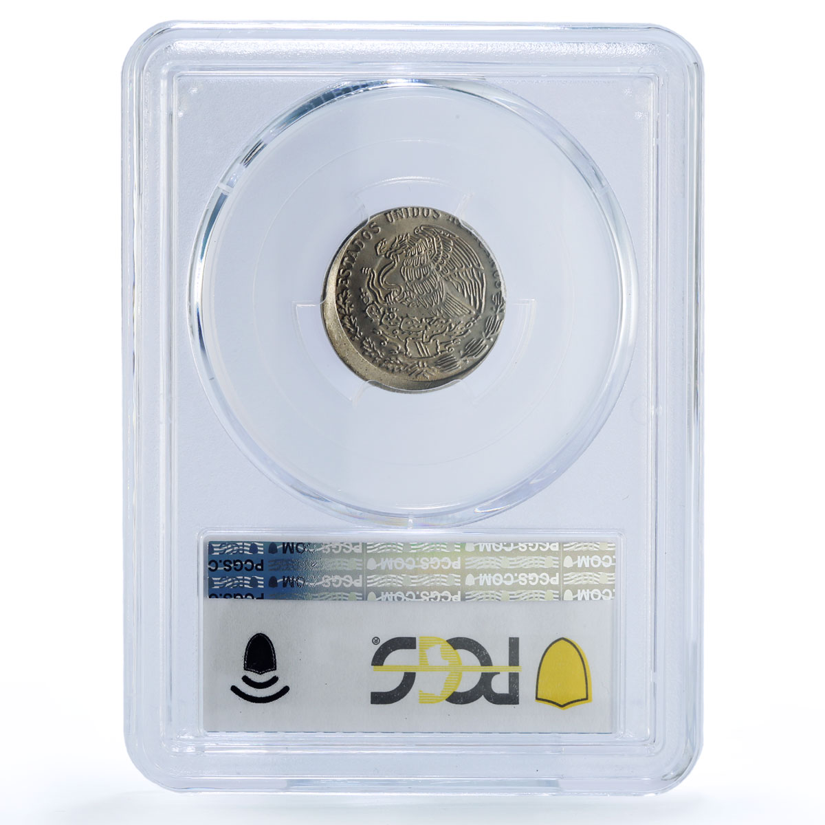 Mexico 20 centavos Republic Mint Error Struck Center MS 64 PCGS CuNi coin 1982