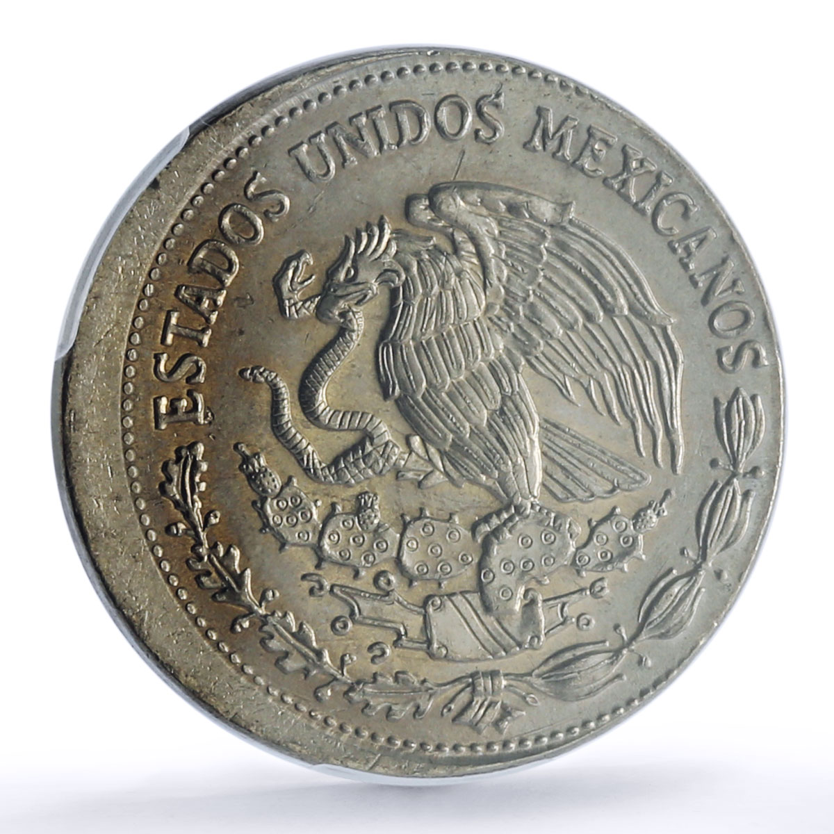 Mexico 500 pesos Republic Mint Error Broadstrike MS 64 PCGS CuNi coin 1988