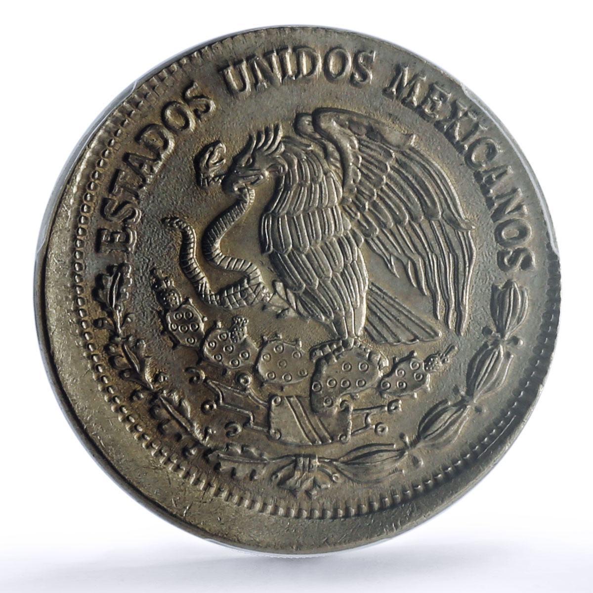 Mexico 500 pesos Republic Mint Error Broadstruck MS 64 PCGS CuNi coin 1988