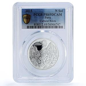 Peru 1 sol Inca City Cultural Roots Ibero-American PR 69 PCGS silver coin 2015