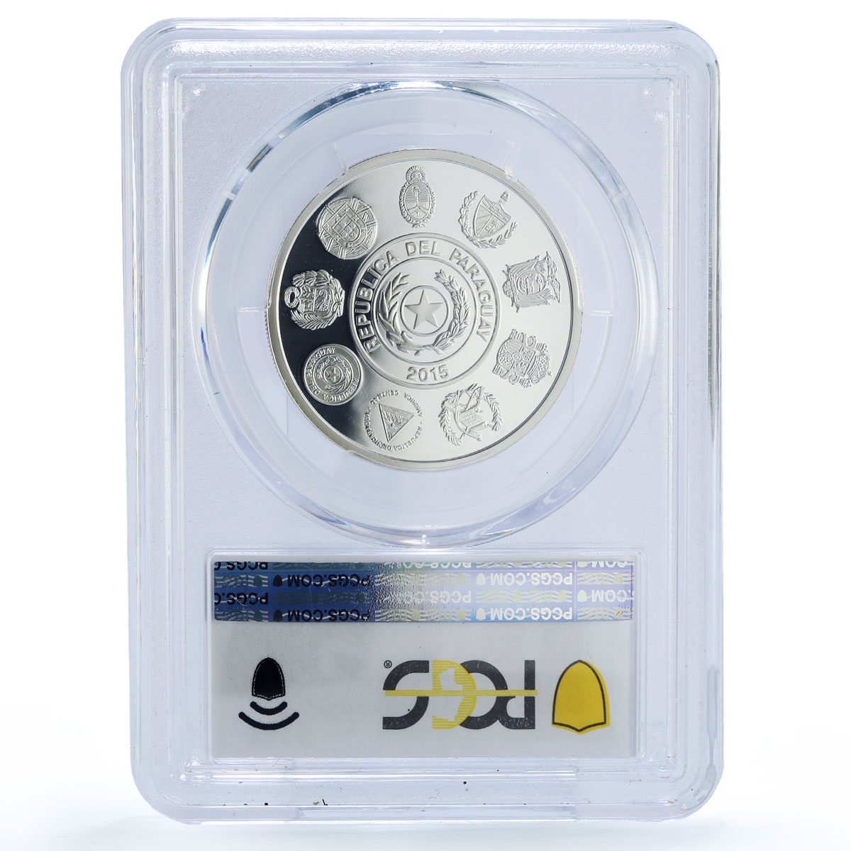 Paraguay 1 guarani El Terere Cultural Roots Ibero-American PR 69 PCGS coin 2015