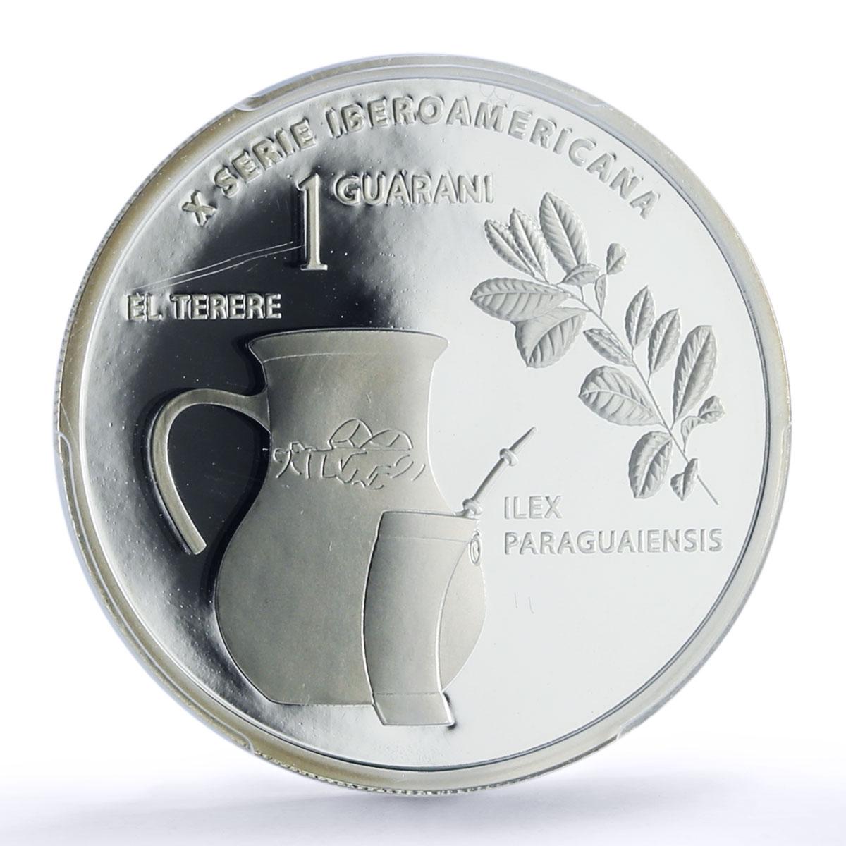 Paraguay 1 guarani El Terere Cultural Roots Ibero-American PR 69 PCGS coin 2015