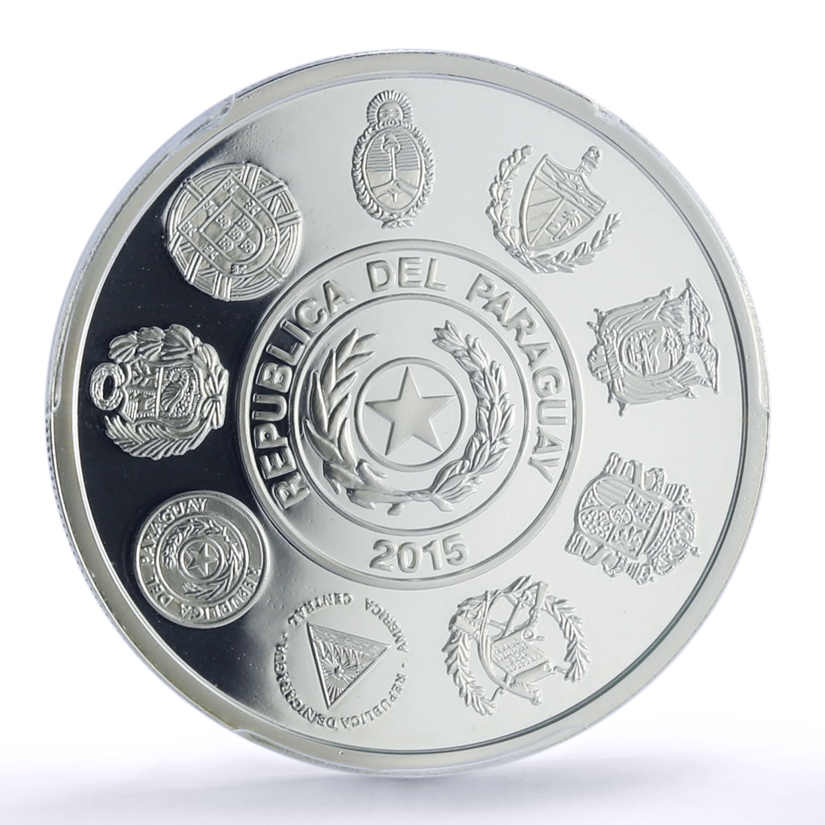 Paraguay 1 guarani El Terere Cultural Roots Ibero-American PR 69 PCGS coin 2015