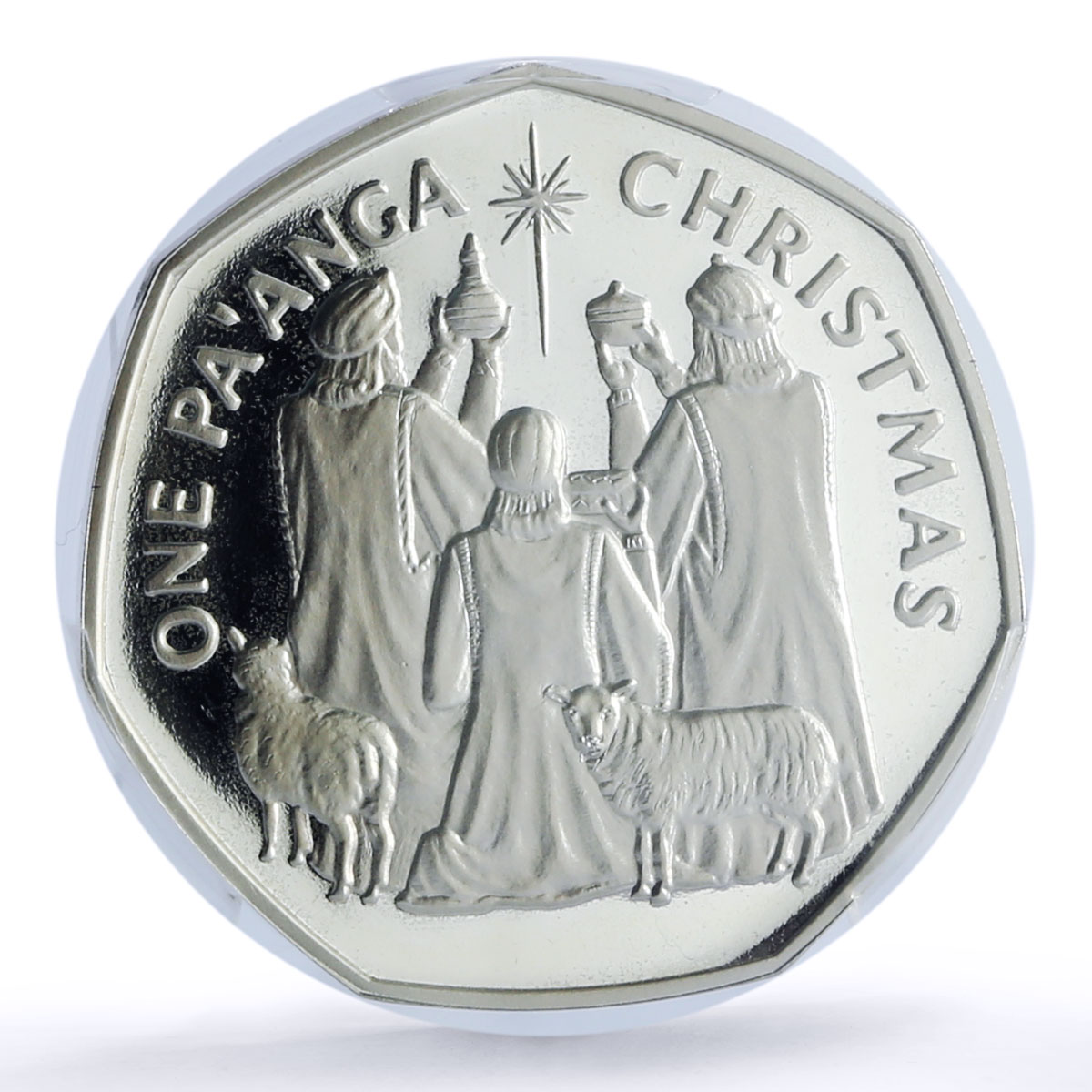 Tonga 1 paanga Christmas Three Wise Men KM-123a PR 66 PCGS silver coin 1986