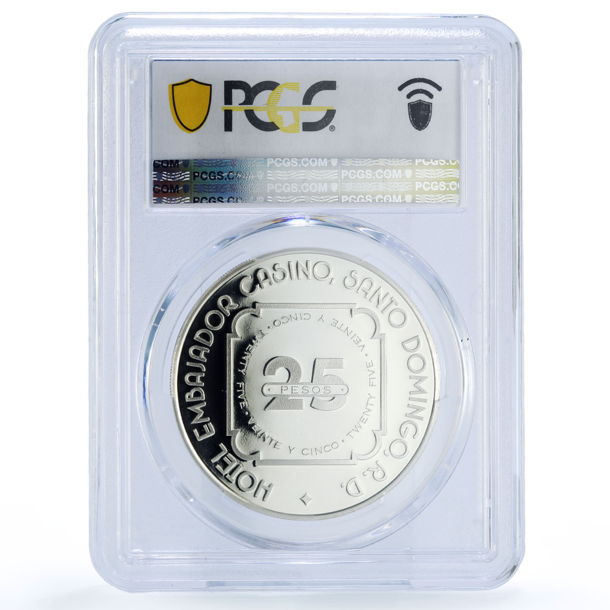 Dominican Rep. Embajador Casino Fantasy Token PR 70 PCGS silver 1978 - 1980 FM