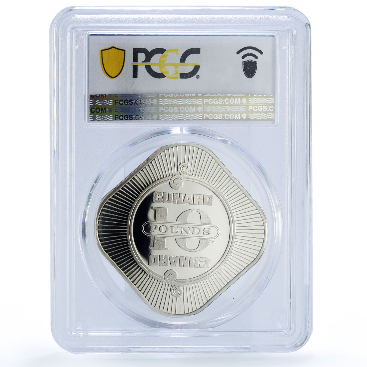 Great Britain Cunard Ship Casino Fantasy Token PR 70 PCGS silver 1978 - 1980 FM