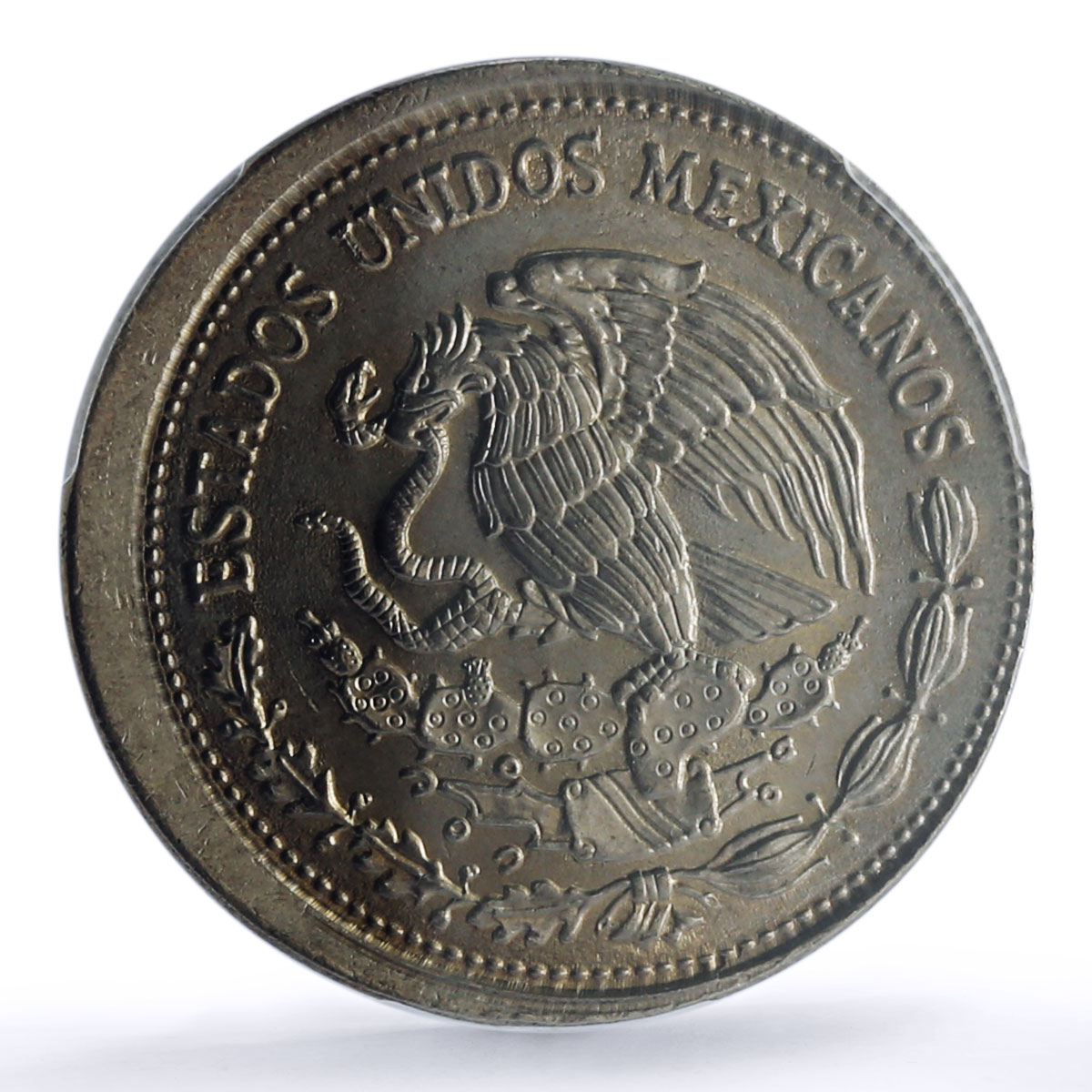 Mexico 500 pesos Republic Mint Error Broadstrike MS 64 PCGS CuNi coin 1988