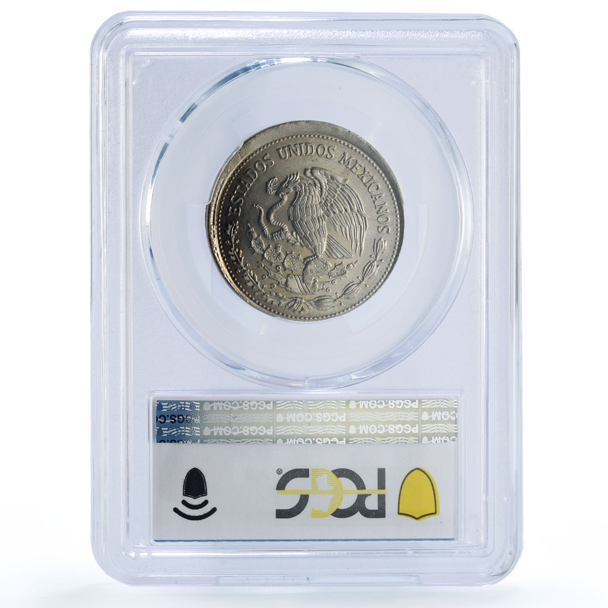 Mexico 500 pesos Republic Mint Error Broadstruck MS 65 PCGS CuNi coin 1988