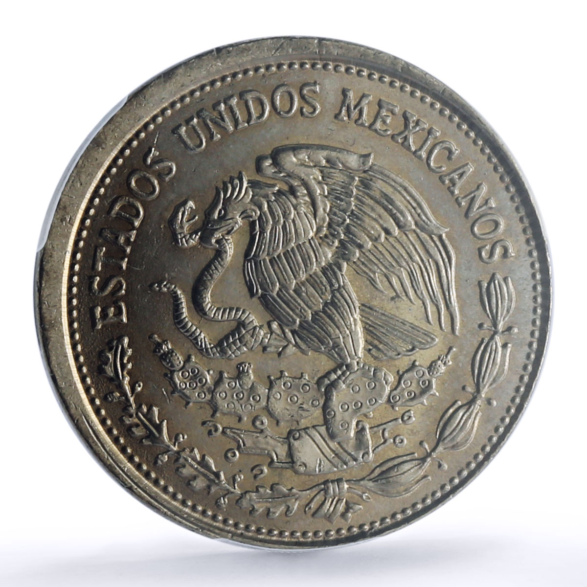 Mexico 500 pesos Republic Mint Error Broadstrike MS 64 PCGS CuNi coin 1988